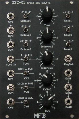 Eurorack Module OSC-01 Triple DCO from MFB