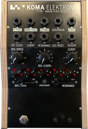 Pedals Module FT-201 - Filter / 10 Step Sequencer ∙ Black from KOMA Elektronik