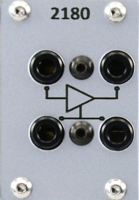 Eurorack Module 2180 VCA silver from Pulp Logic