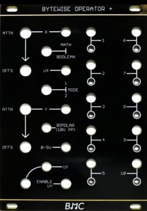 Eurorack Module BMC035 Bytewise Operator Oscillosaurus from Barton Musical Circuits