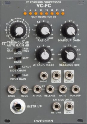 Eurorack Module VC-FC Forward Compressor from Cwejman