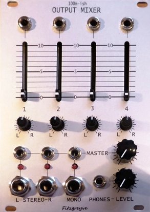 Eurorack Module Fitzgreyve 100m-ish Output Mixer from Other/unknown