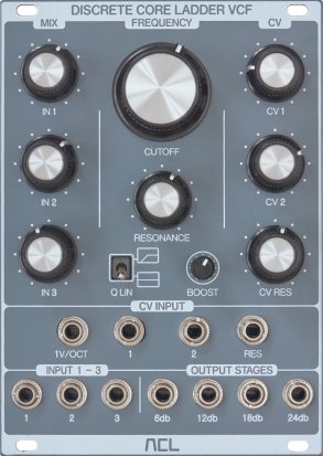 Eurorack Module Discrete Core Ladder VCF from ACL