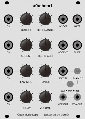 Eurorack Module x0x-heart (gizm0x panel) Silver from Other/unknown