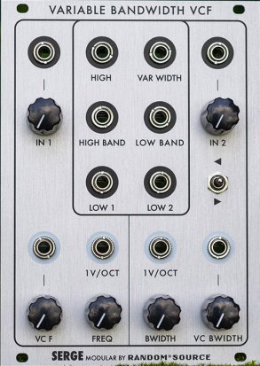 Eurorack Module Serge Variable Bandwidth Filter (VCF2) from Random*Source