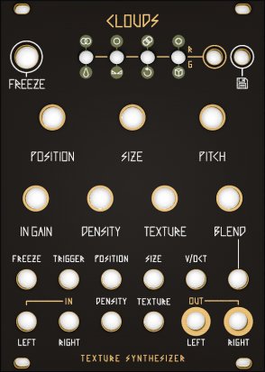 Eurorack Module Clouds Black & Gold Panel from Other/unknown