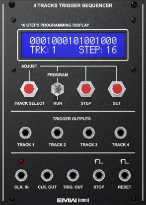 Eurorack Module 4 Tracks Trigger Sequencer  from EMW