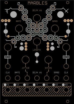 Eurorack Module Marbles (PCB Panel) from Oscillosaurus