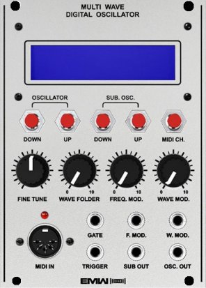 Eurorack Module Multiwave Digital Oscillator (Aluminium) from EMW