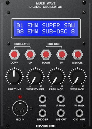 Eurorack Module Multiwave Digital Oscillator from EMW