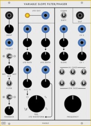 Serge Module Haible Variable Slope Filter/Phaser from Loudest Warning