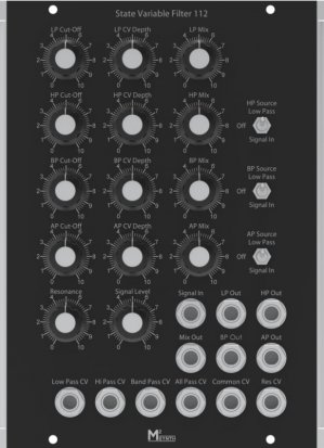 MU Module M2Synth State variable filter 112 from Other/unknown