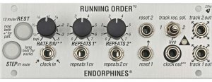 Eurorack Module Running Order 1U (silver) from Endorphin.es