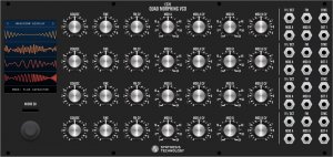 Eurorack Module E370 Quad Morphing VCO (black panel) from Synthesis Technology