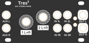 Eurorack Module Tres Stereo Mixer from Other/unknown