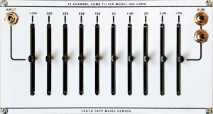 Buchla Module 10 Channel Comb Filter MODEL 295 Card from Tokyo Tape Music Center