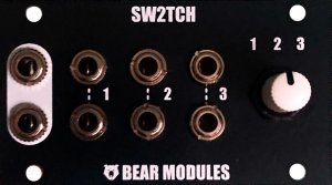 Eurorack Module SW2TCH 1U from BearModules