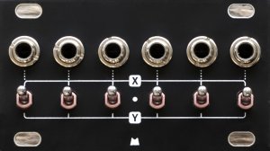 Eurorack Module Switched Mult 1U - Black Panel from Mörk Modules