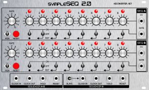 Eurorack Module Dual SympleSeq from Hexinverter Électronique