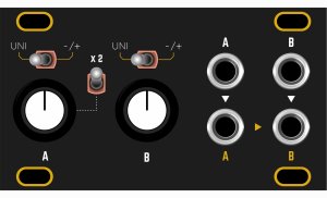 Eurorack Module Dusty Clouds - Duatt 1U Matte Black / Gold panel from Other/unknown