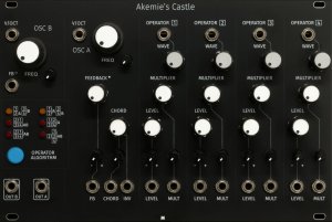 Eurorack Module Akemies Castle - Black Panel from Mörk Modules