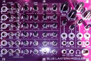 Eurorack Module BMX 6Channel Stereo Mixer DIY from Blue Lantern Modules