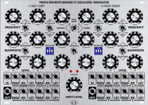 Eurorack Module Triple Midside/Stereo Discrete VC Equalizer/Resonator from L-1