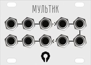 Eurorack Module "мультик" aluminium 1U from Paratek