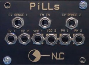 Eurorack Module 1U PiLLs (black panel) from Nonlinearcircuits