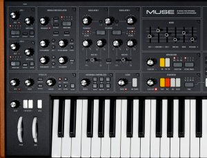 Pedals Module Muse (left) from Moog Music Inc.