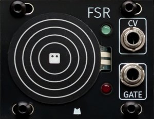 Eurorack Module FSR 1U - Black Panel from Mörk Modules