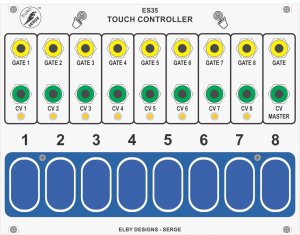 Eurorack Module ES35 - Touch Responsive Keyboard from Elby Designs