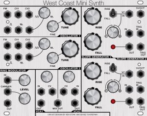 Eurorack Module West Coast Mini Synth from CGS