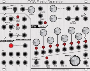 Eurorack Module CGS Funky Drummer from CGS