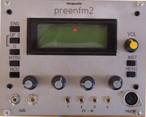 Eurorack Module preenFM Euro from Klangbau Köln