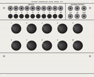 Buchla Module Model 107 Voltage Controlled Mixer from Buchla