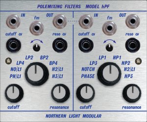 Buchla Module Polemixing Filters – Model hPF from Northern Light Modular