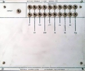 Buchla Module Model 195 Octave Format Filter from Buchla