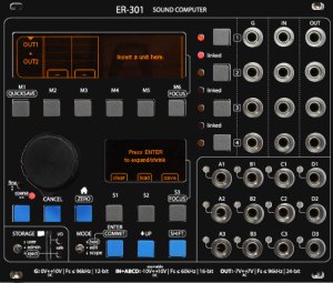 Eurorack Module Black ER-301 from Orthogonal Devices