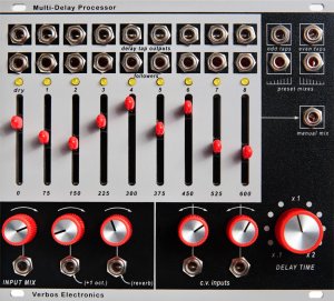 Eurorack Module Multi-Delay Processor from Verbos Electronics