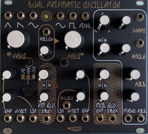 Eurorack Module Black & Gold DPO Panel from Modular Maculata