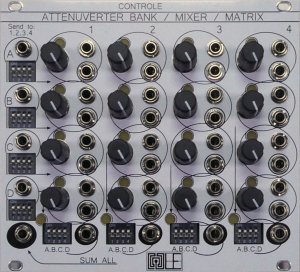 Eurorack Module CONTROLE Attenuverter Bank - WHITE from Larix Elektro