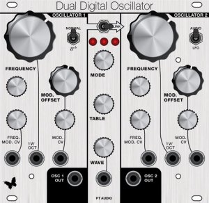 Eurorack Module Dual Digital Oscillator from PT Audio