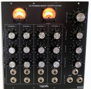 MU Module VC Panning Mixer W/ Output Module - BL from YuSynth