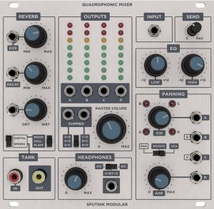 Eurorack Module Quadrophonic Mixer from Sputnik Modular