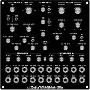 MOTM Module Analogue Synthesizer Voice from Oakley