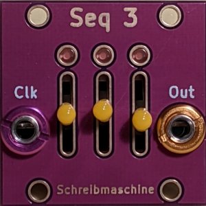 Eurorack Module Seq3 from Schreibmaschine Modular