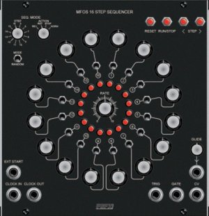 MU Module MFOS 16 Step Sequencer - MU Format from MFOS