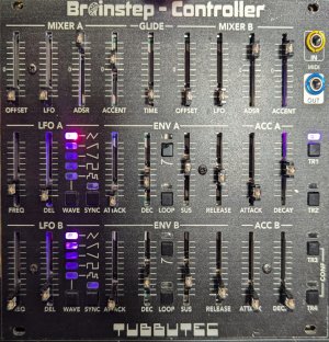 Eurorack Module brainstep controller from Tubbutec