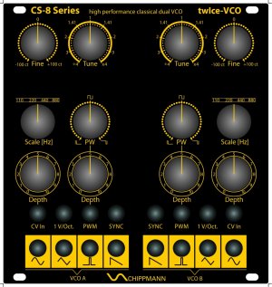 Eurorack Module twice VCO from Schippmann